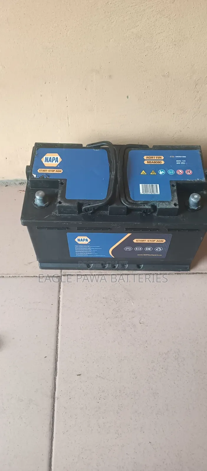 Napa Agm Battery 80ah From USA Not China, We Give 2 Years Warranty