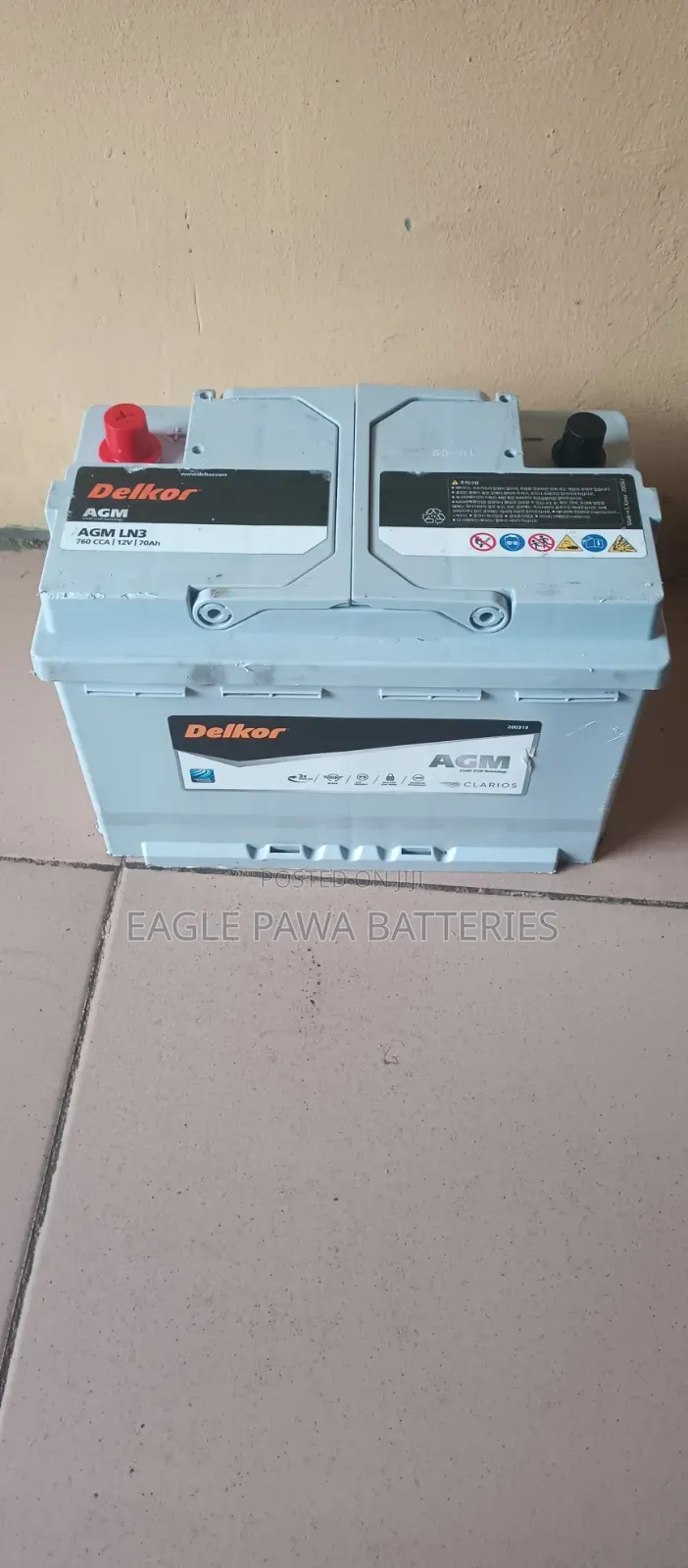 Delkor Agm Battery 70ah