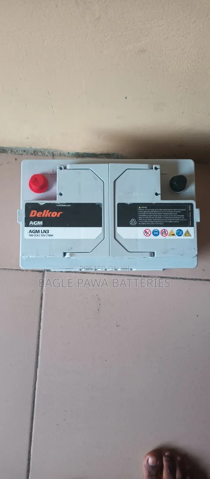 Delkor Agm Battery 70ah