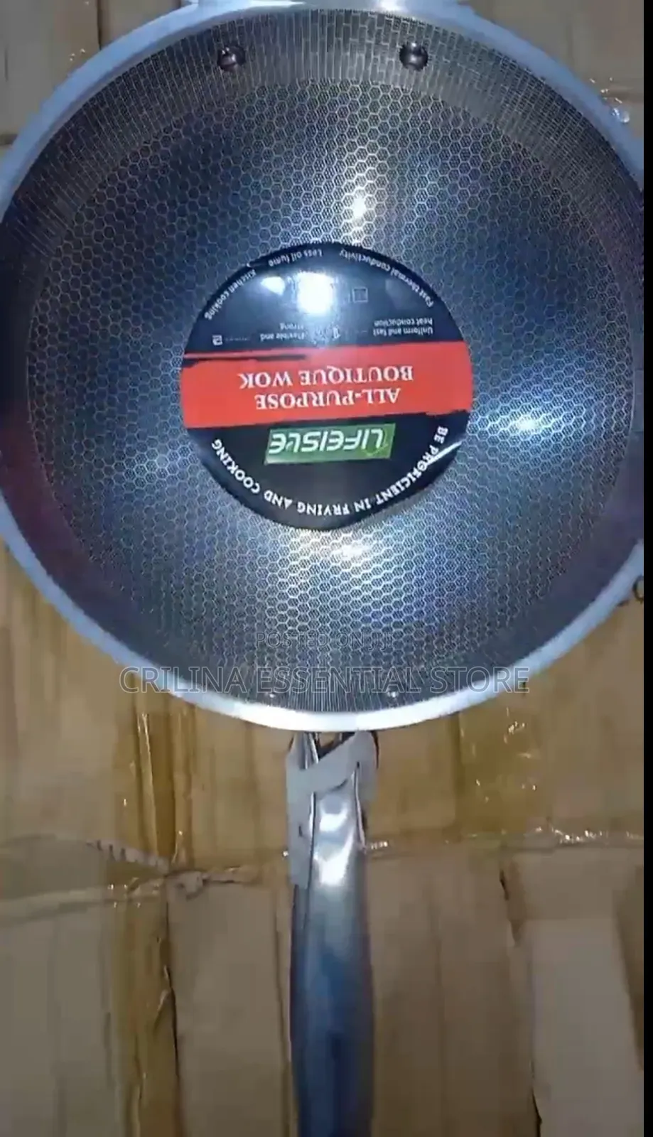 34cm Stainless Wok Fry Pan High Quality