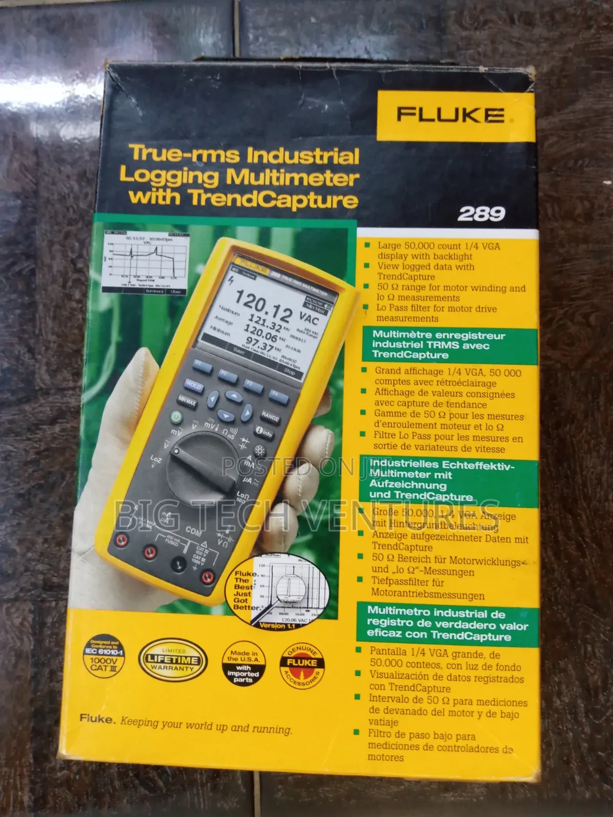 Fluke 289 True-RMS Industrial Logging Multimeter.