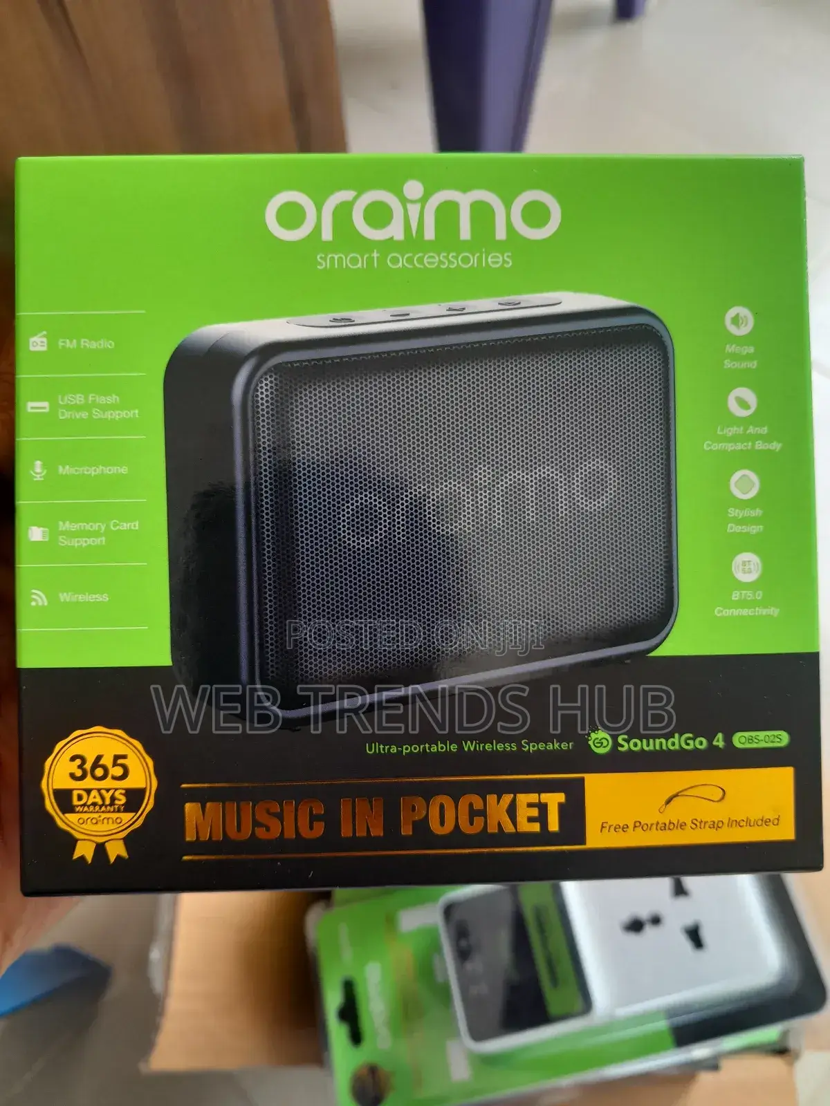 Brand New Oraimo Soundgo 4 (Obs-02s) - Ultra-Portable Wireless Speaker