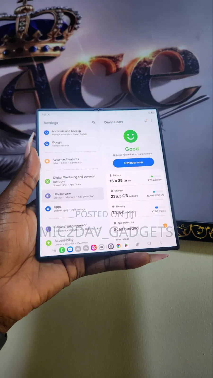 Samsung Galaxy Z Fold6 256 GB Blue