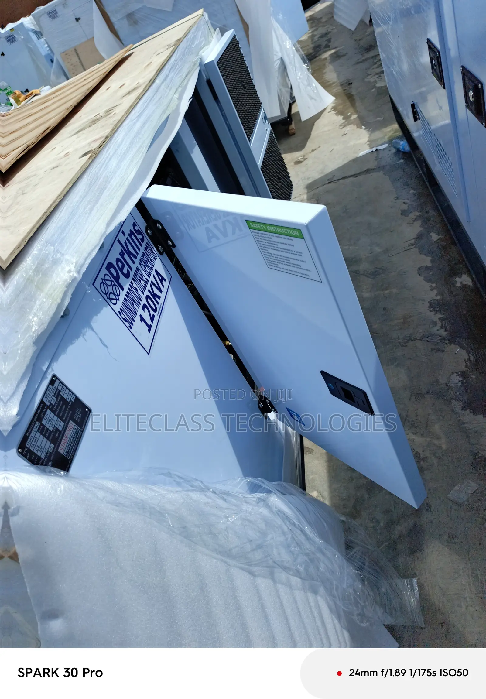 Perkins 120kva Enclosed Generator