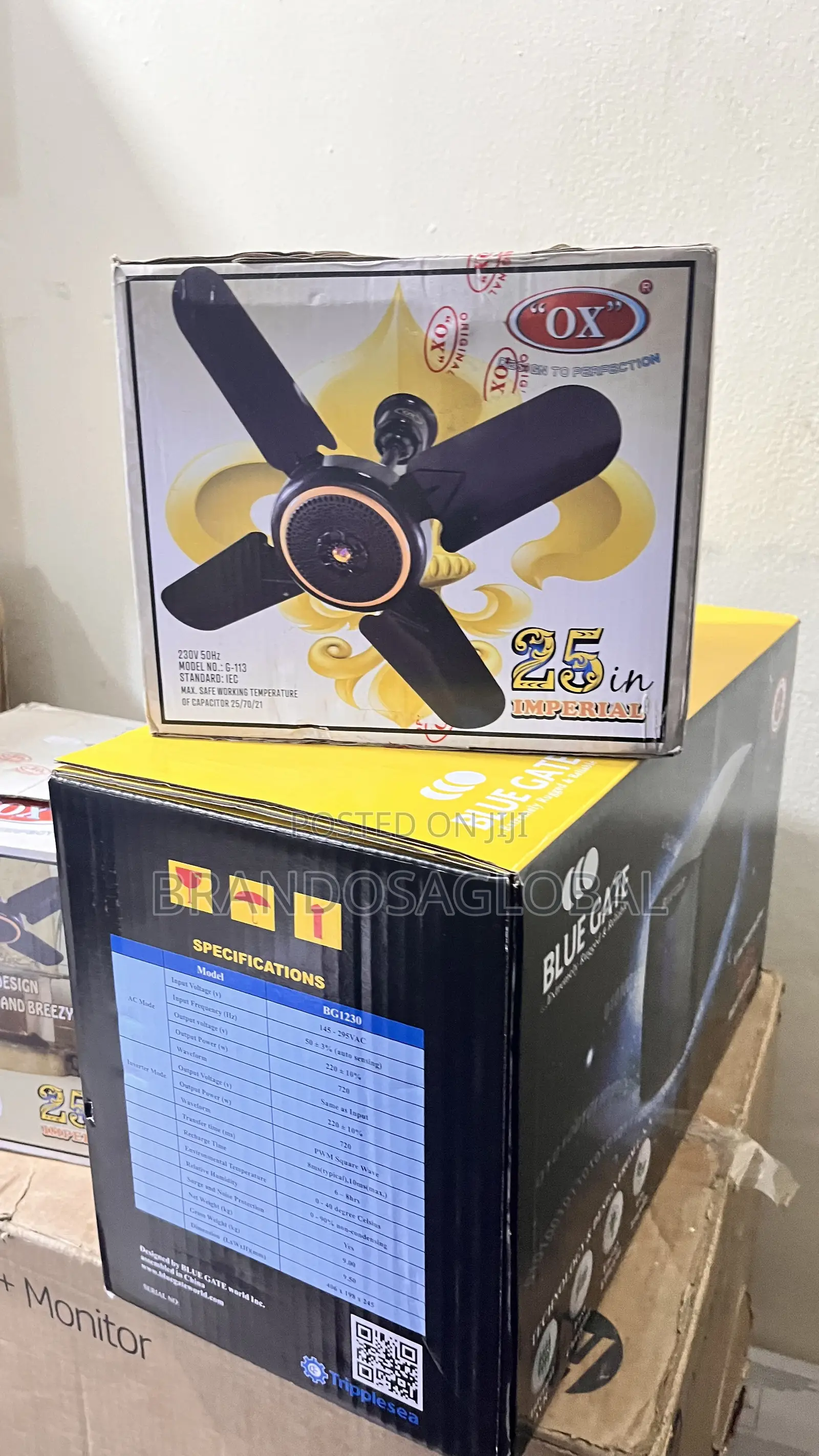 Ox Ceiling Fan 25 Inches [G-113] Energy Saving High Speed Ceiling Fan