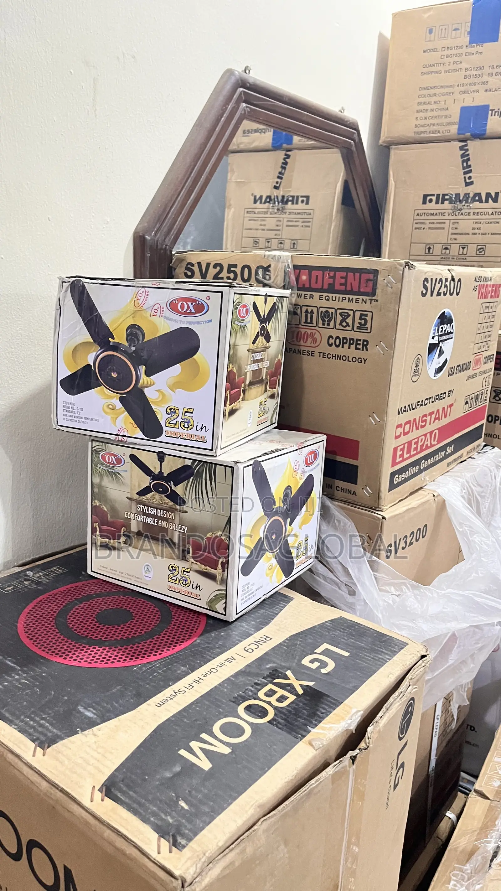 Ox Ceiling Fan 25 Inches [G-113] – Fast Cooling Small Room Ceiling Fan