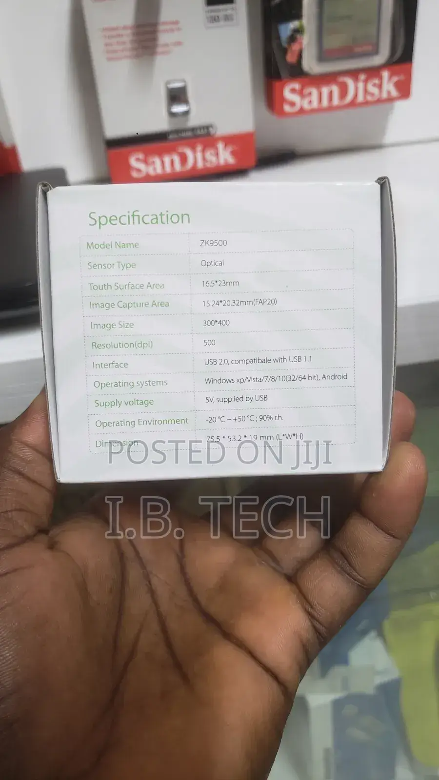 Zkteco Zk9500 Finger Print Scanner