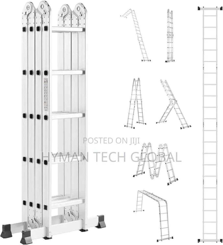 Multipurpose Aluminum Folding Ladder 20 Steps, 5.6m, 5x4