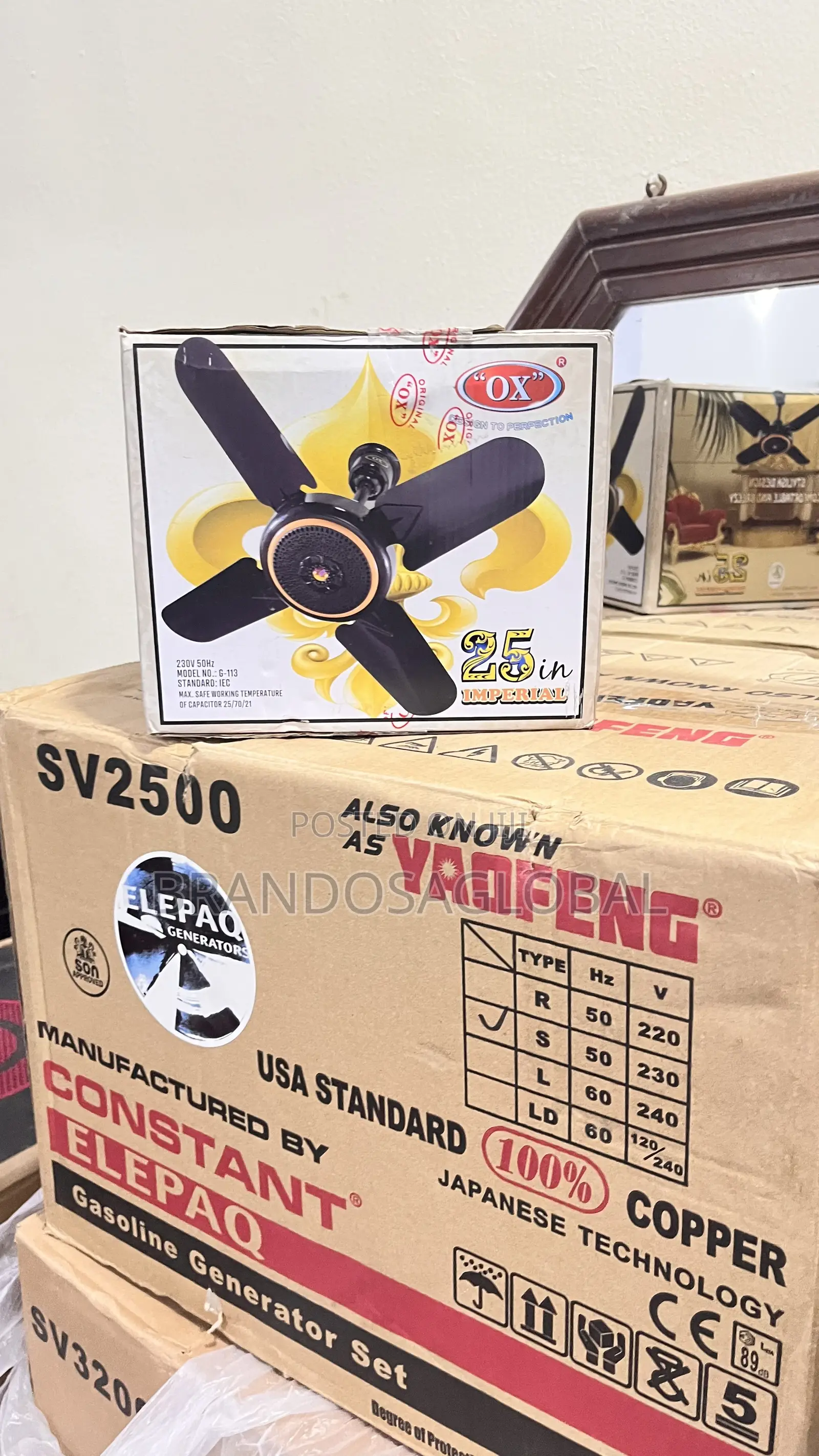 Ox Ceiling Fan 25 Inches [G-113] – Household Air Circulation Fan