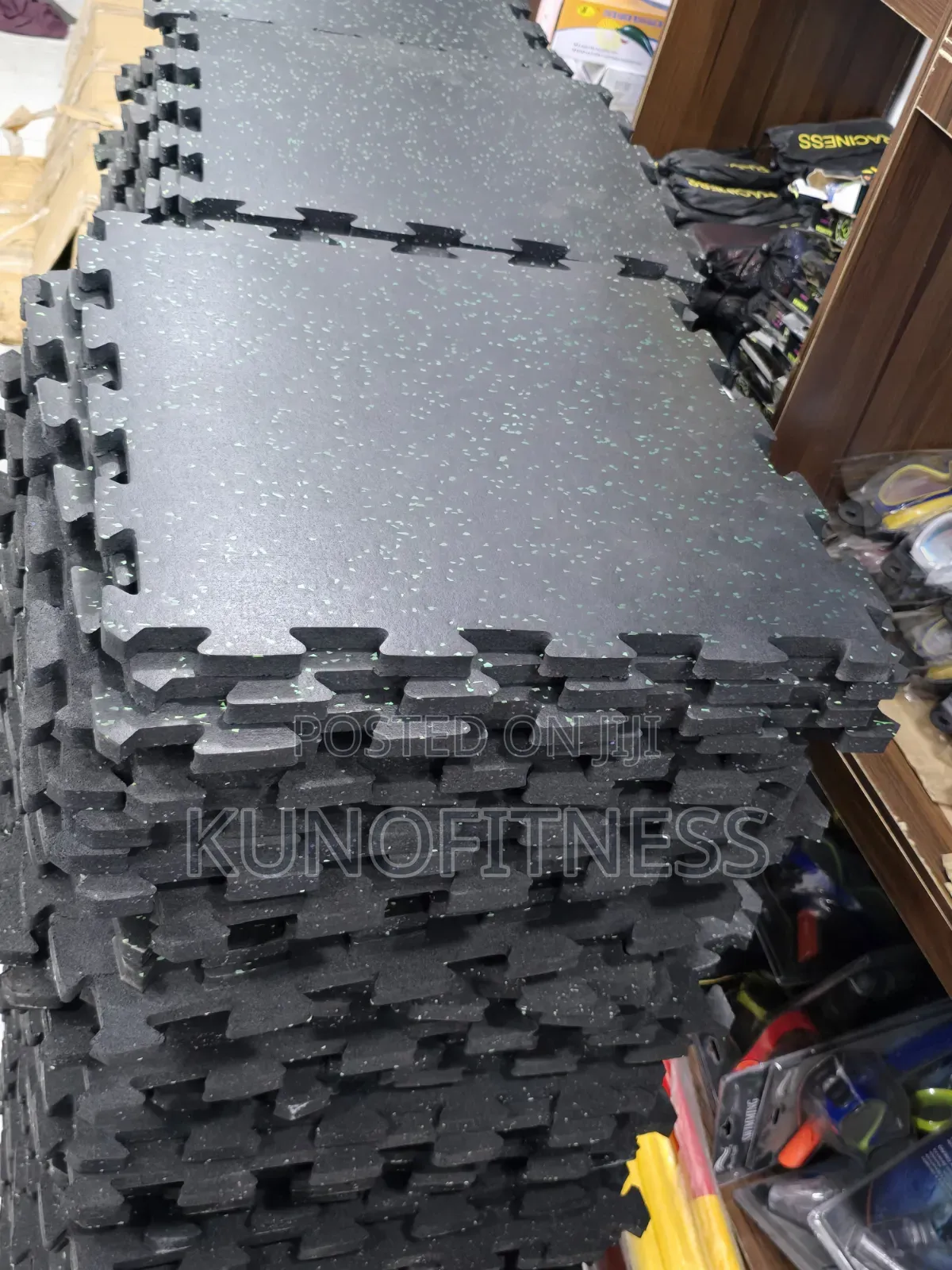 Heavy Duty Rubber Gym Floor Mat 20mm Thick – 4pcs