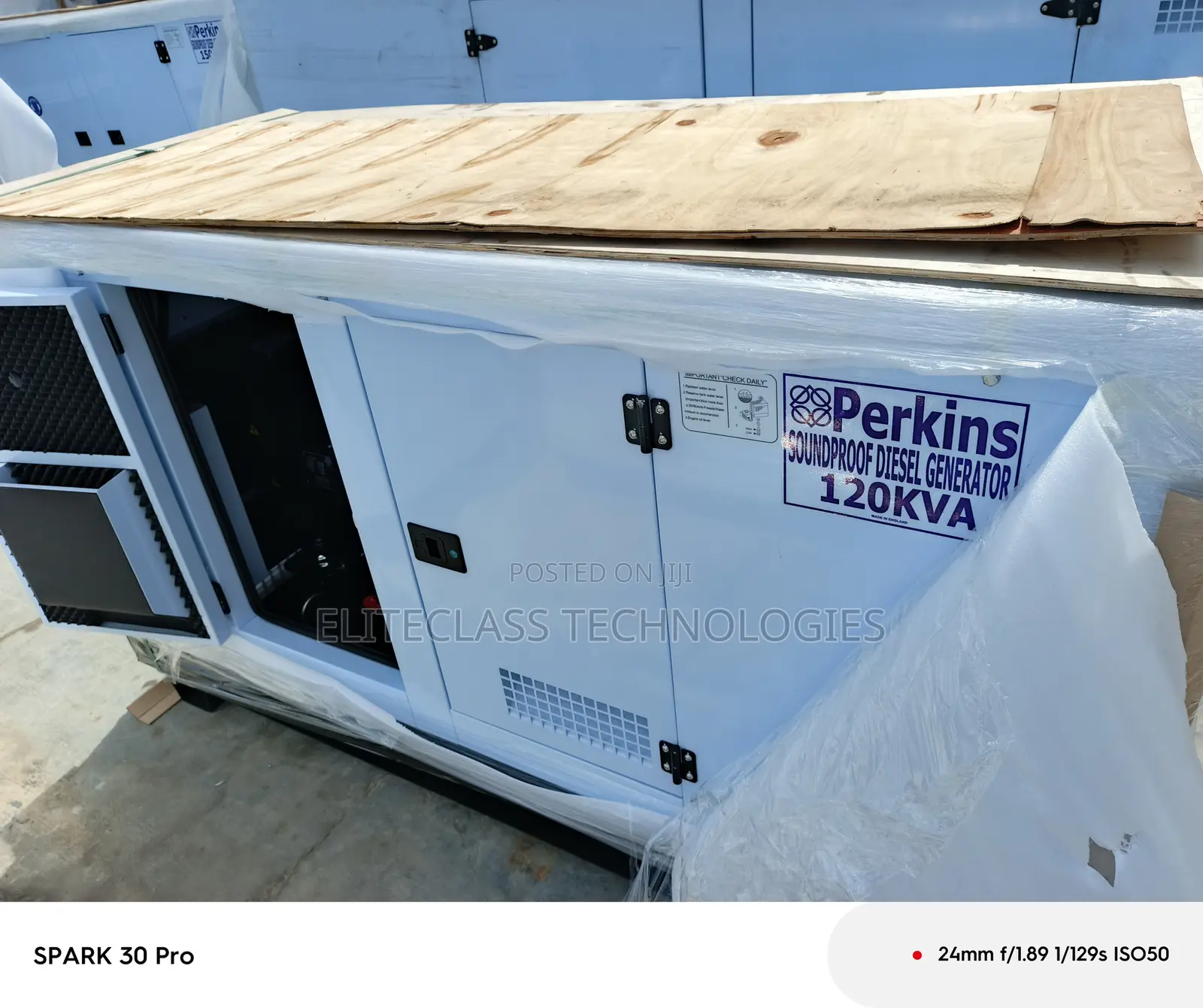 Perkins 120kva Generator Noise-Reduced Unit