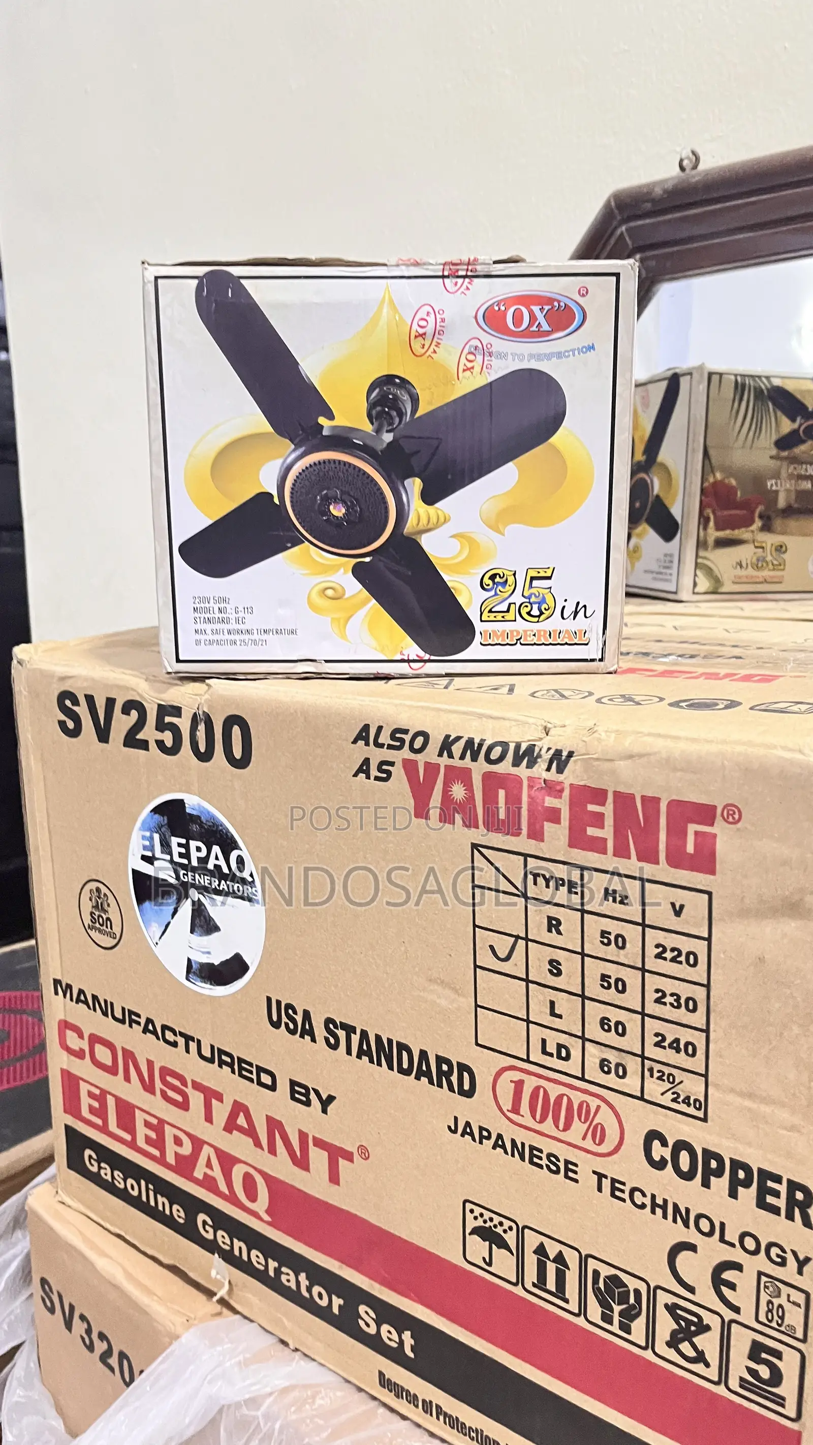 Ox Ceiling Fan 25 Inches [G-113] – Practical Household Ceiling Fan