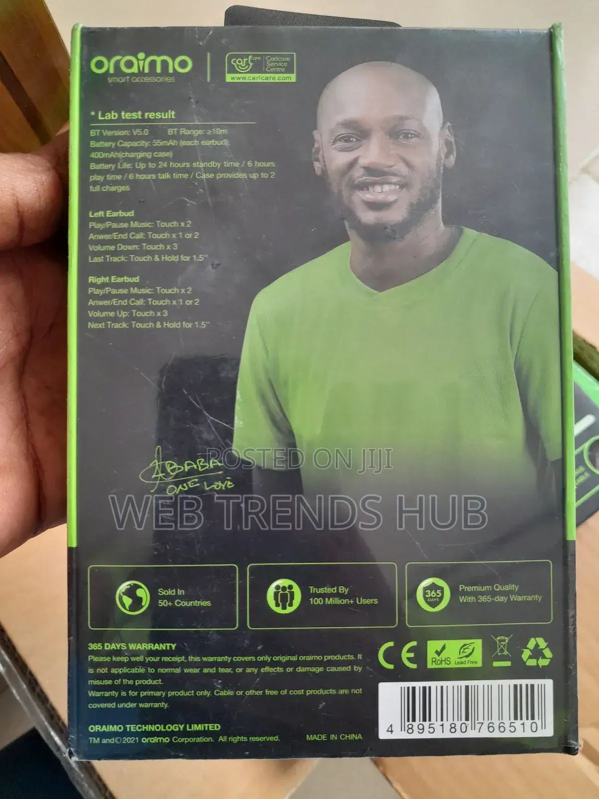 Brand New Oraimo Airbuds 2 (Oeb-E92d) – Premium Sound Comfort
