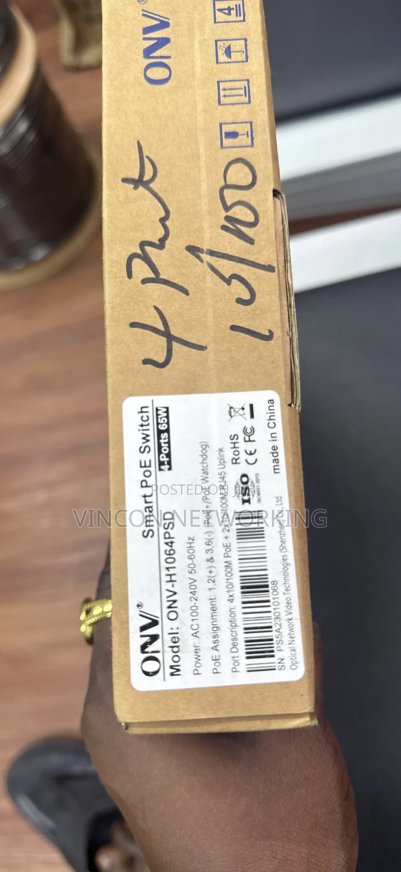 Onv 4port Poe Switch 10/100