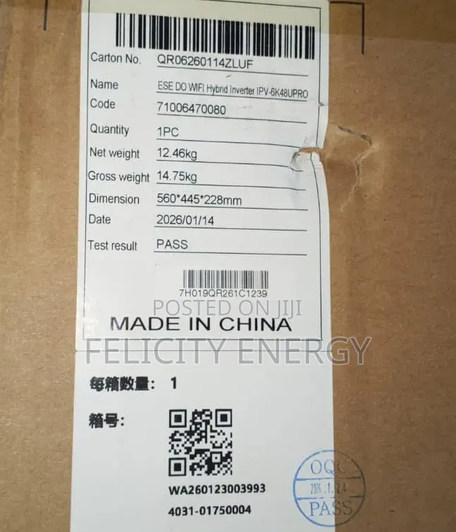 Itel Hybrid Inverter 6kva 48v