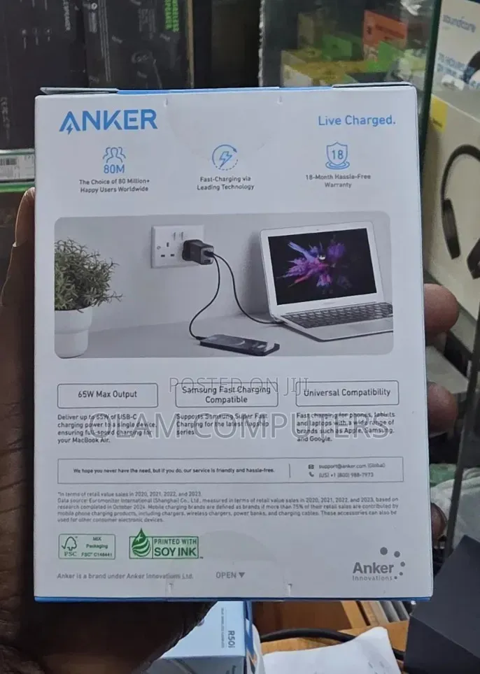 Anker High-Speed 65w 3-in-1 Charger