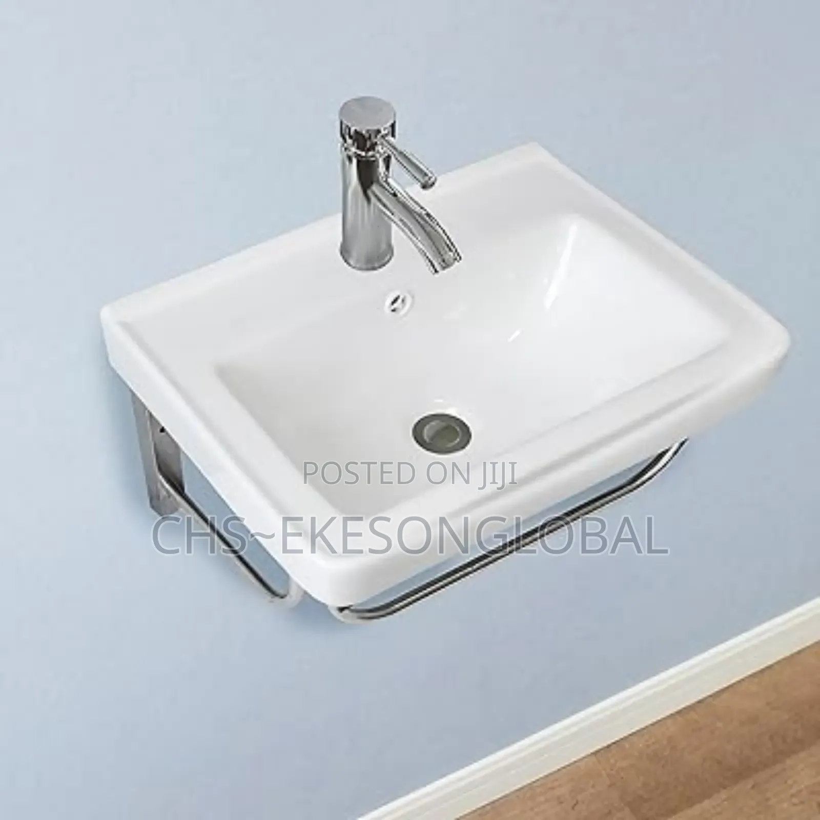 Wall Wash Hands Basin With Towel Rack