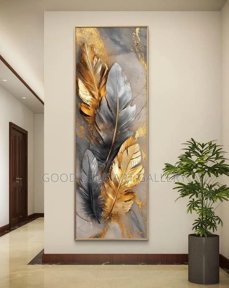 Gold Palm Leaves Wall Art