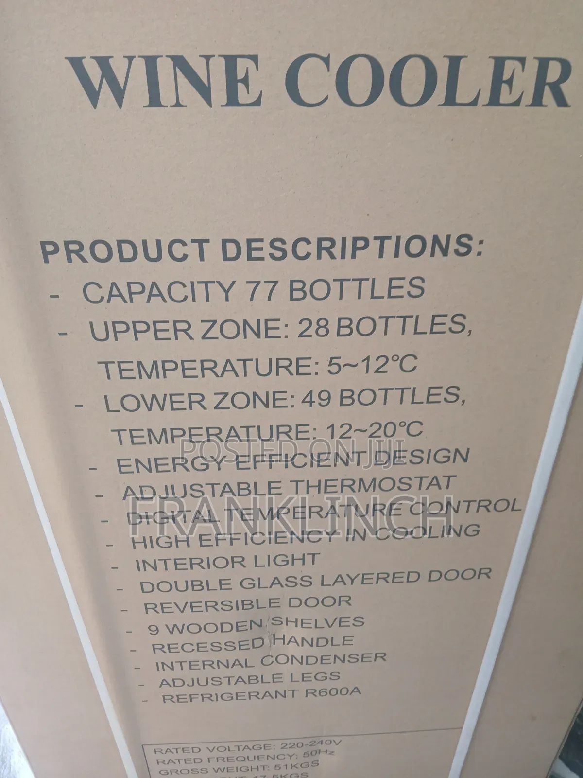 77 Bottles Dual Zone Wine Chiller