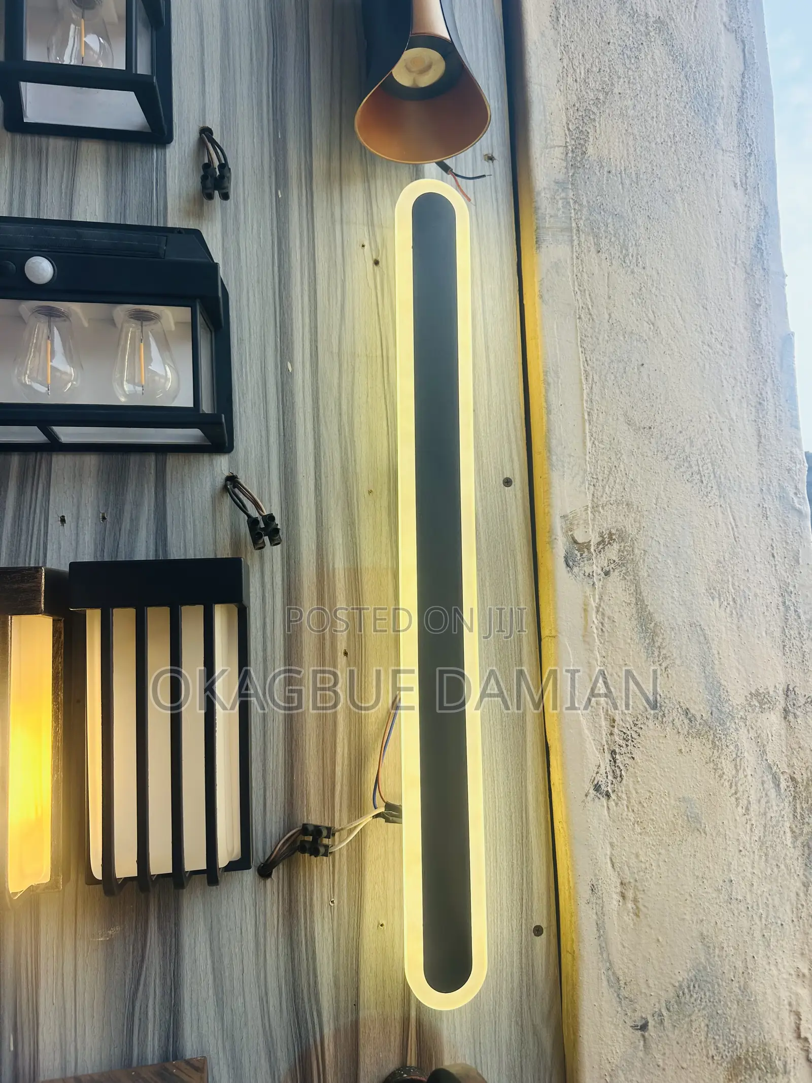 Minimalist Outdoor Waterproof Led Long Strip Wall Lamp
