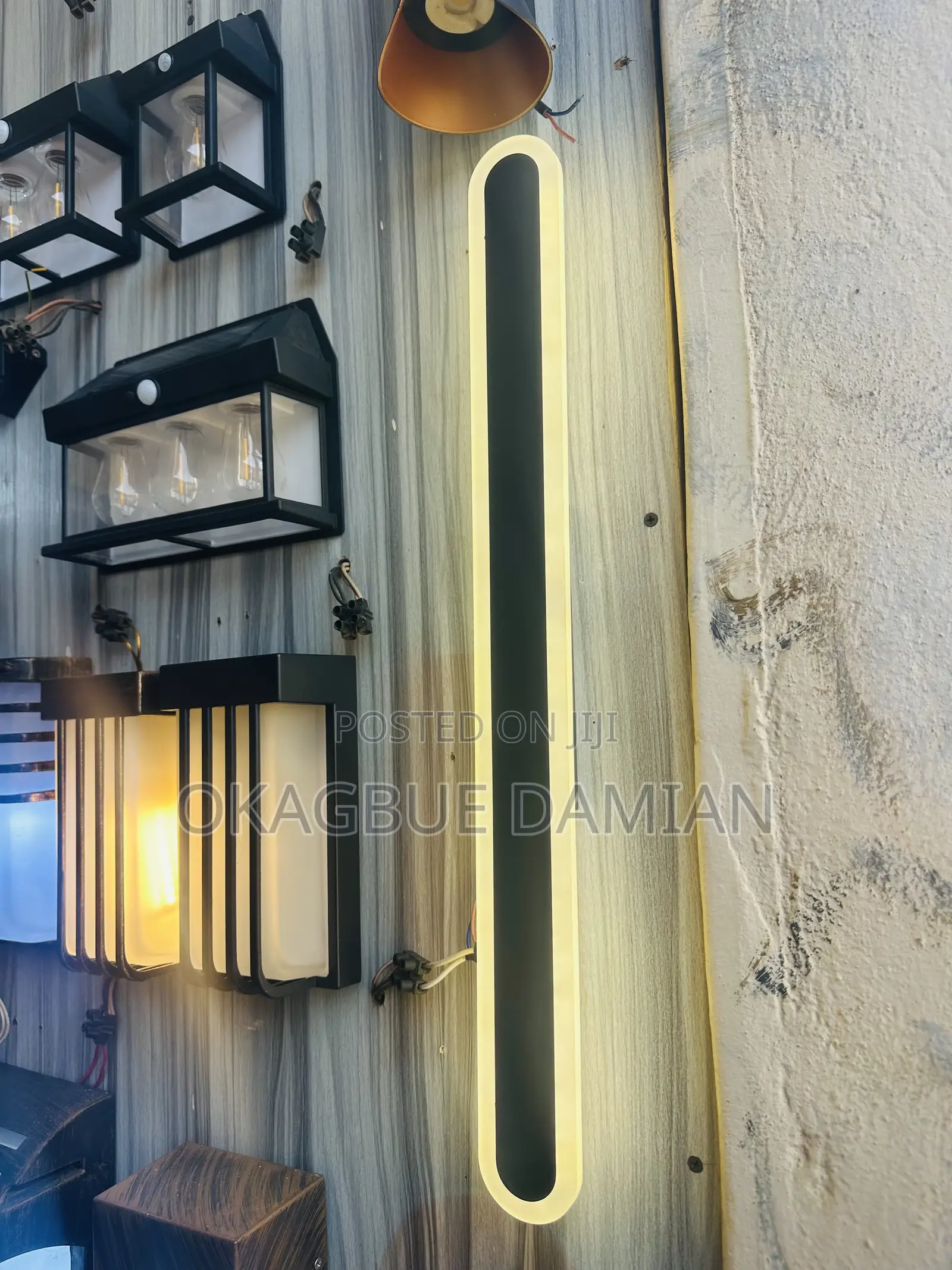Minimalist Outdoor Waterproof Led Long Strip Wall Lamp