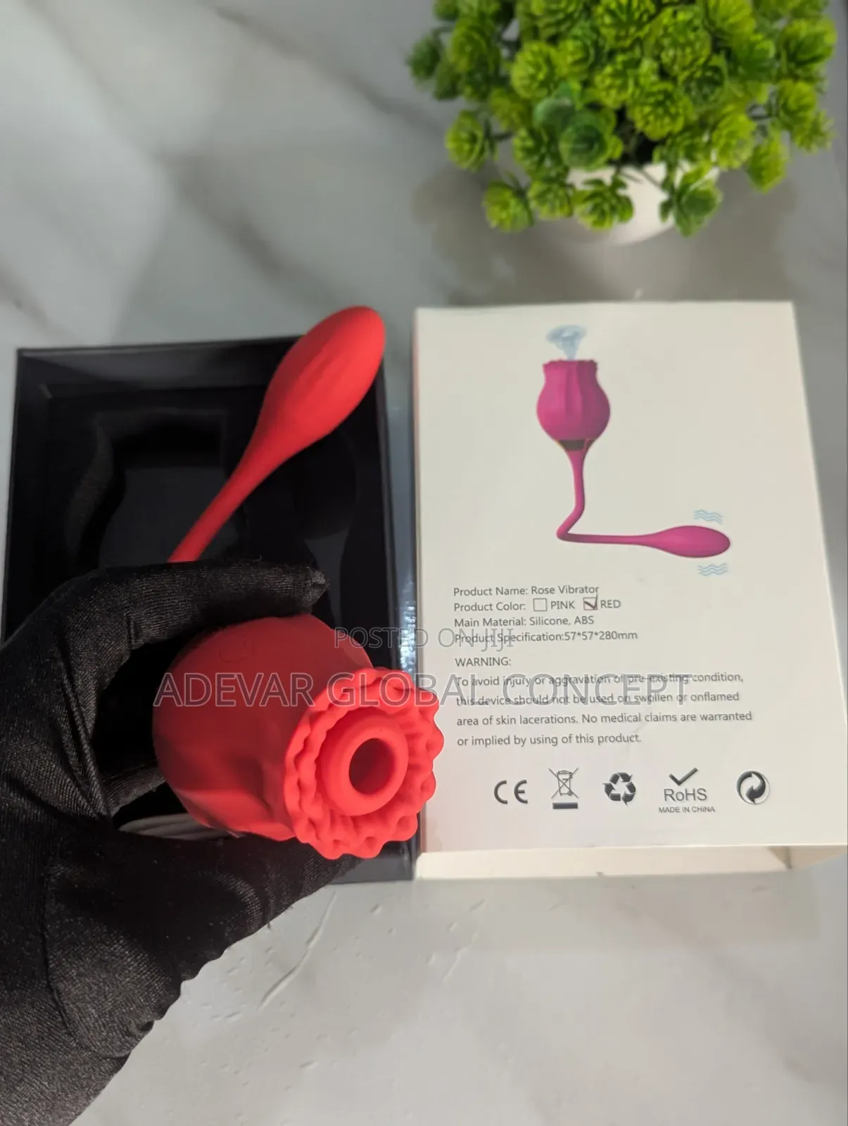 2in1 Fun Rose Wind Flower Women Sucking Vibrator Jumping Egg Shaker
