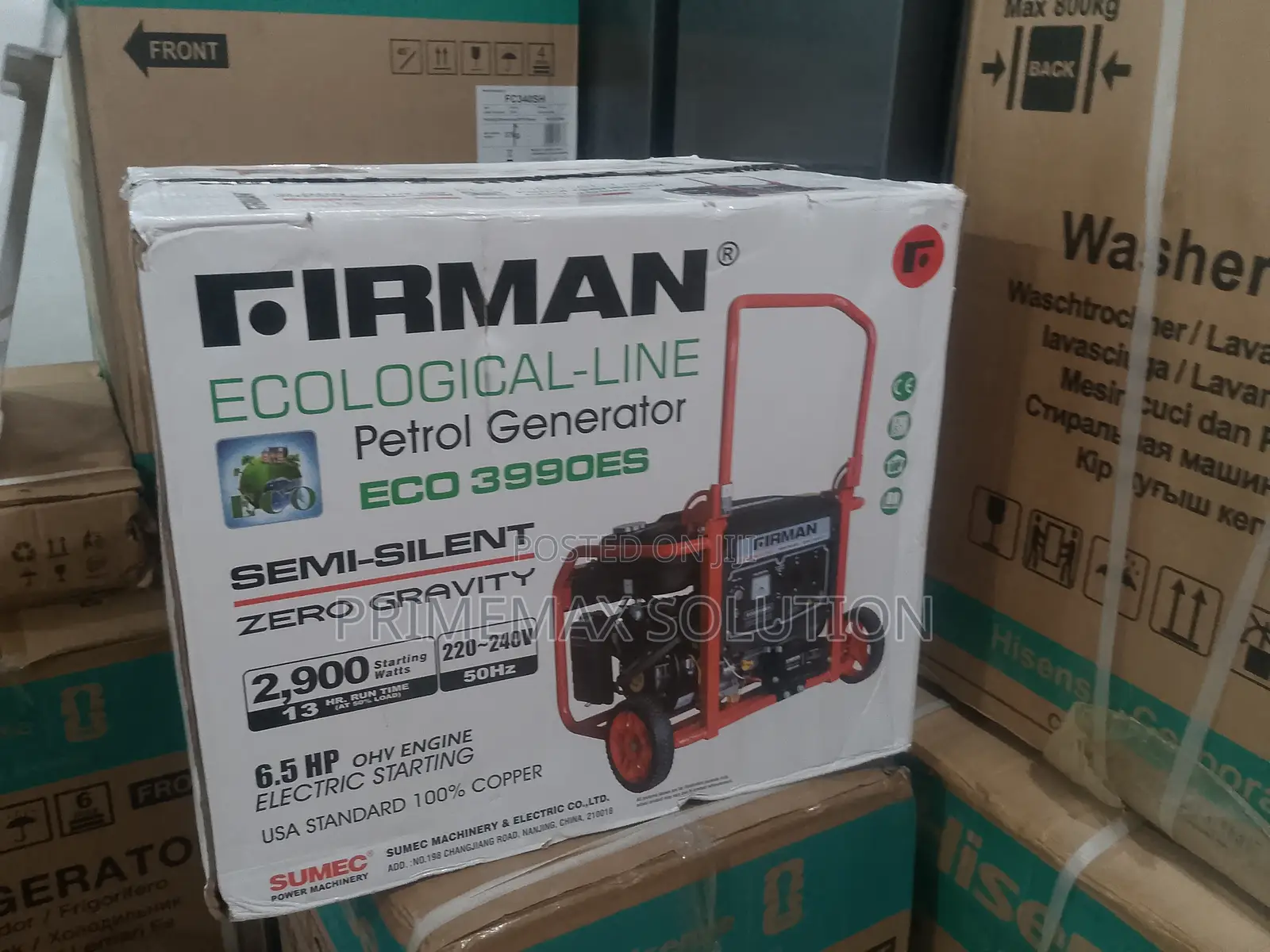Firman Eco3990es Semi Silent Gasoline Generator With Wheels