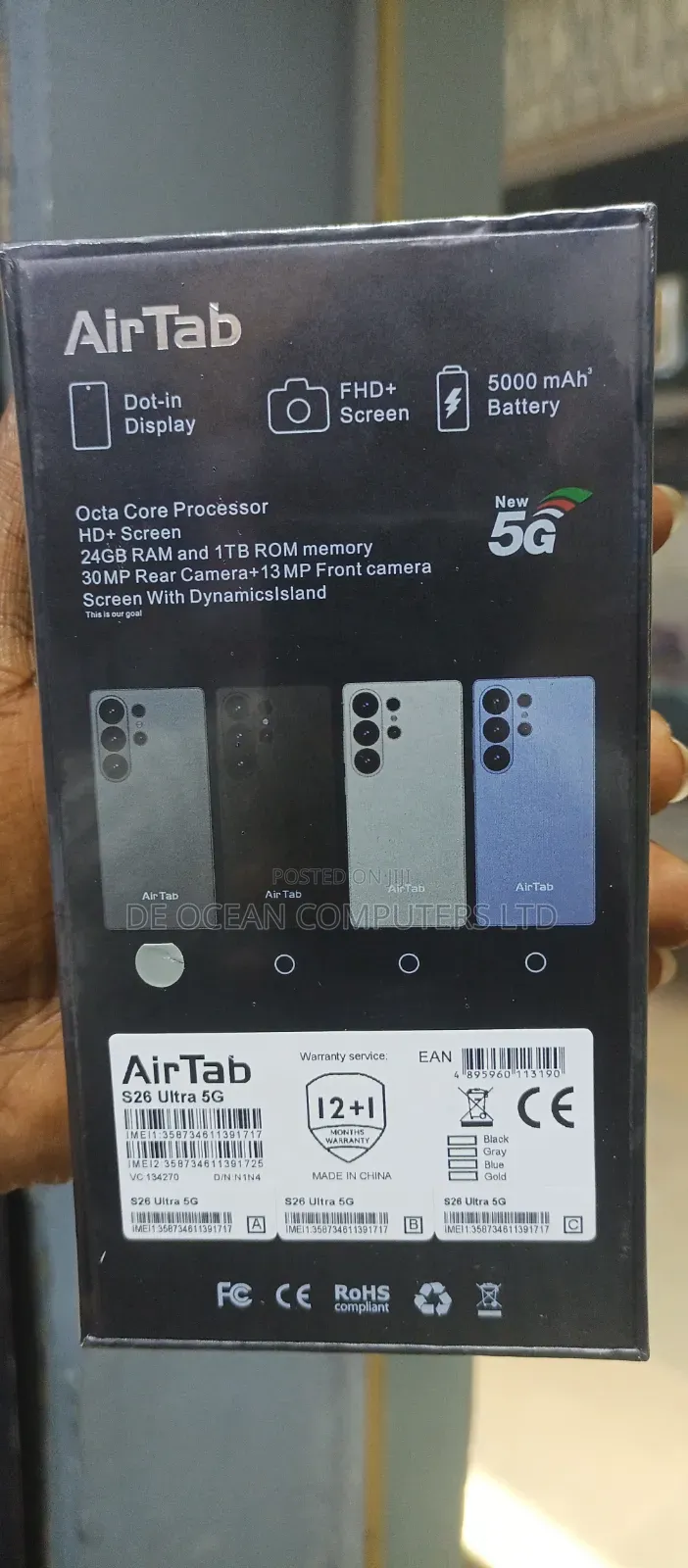 New Mobile Phone 1 TB Gray