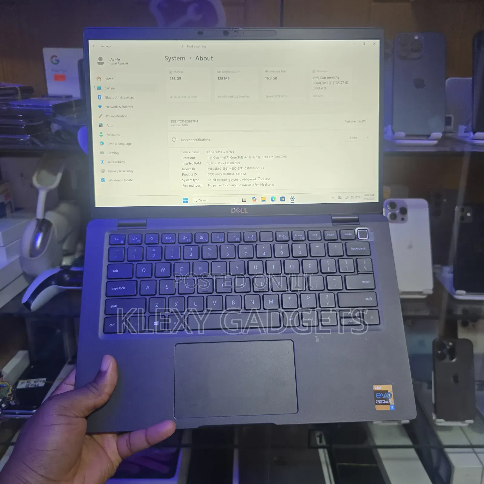 Laptop Dell Latitude 7420 16GB Intel Core i7 SSD 256GB