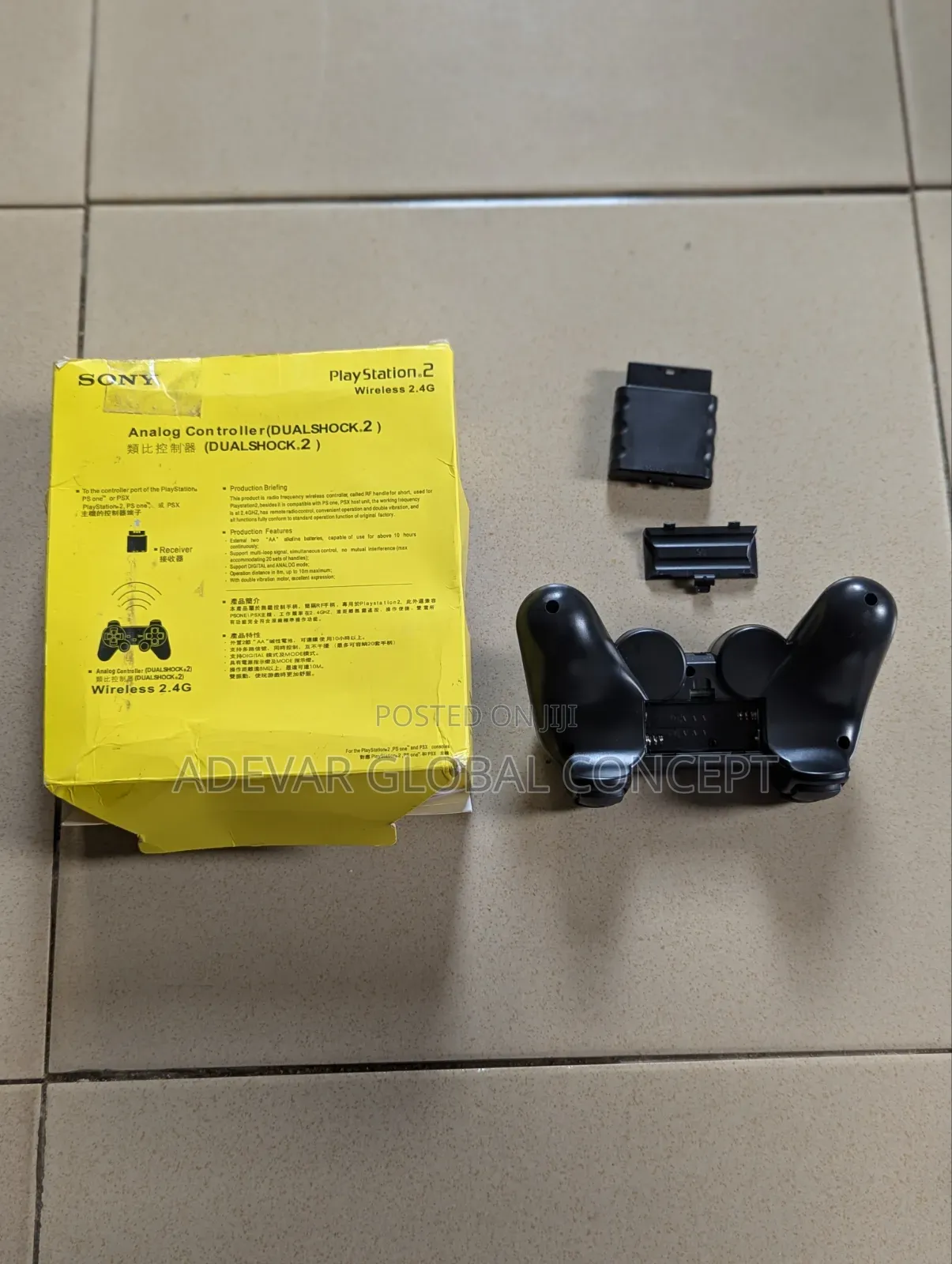 Sony Ps2 Dual Shock 2 Aaa Battery Wireless Pad Controller (2.4g)