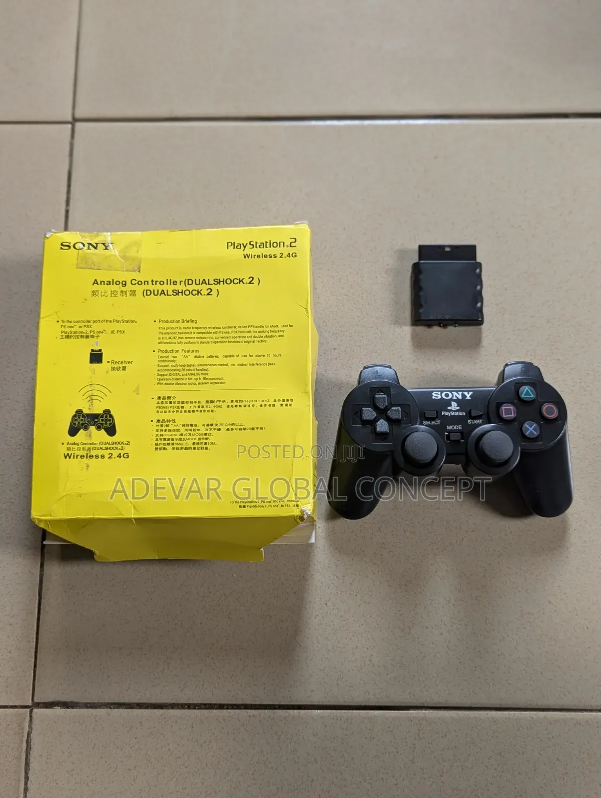 Sony Ps2 Dual Shock 2 Aaa Battery Wireless Pad Controller (2.4g)