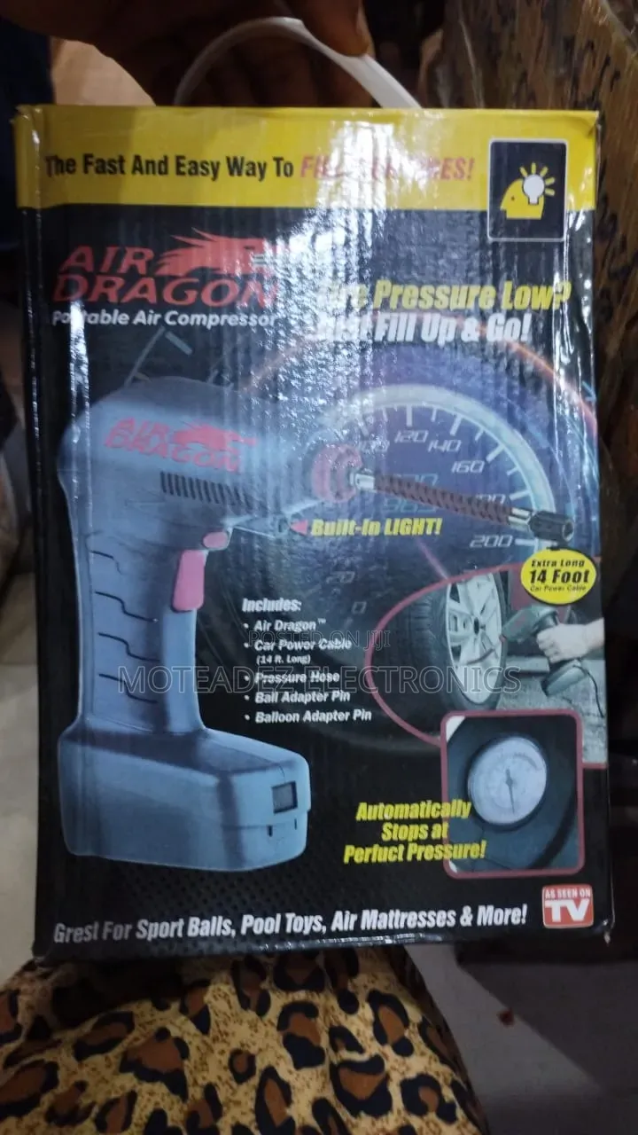 Dragon Multifunctional Portable Air Compressor/Car Tyre Inflator