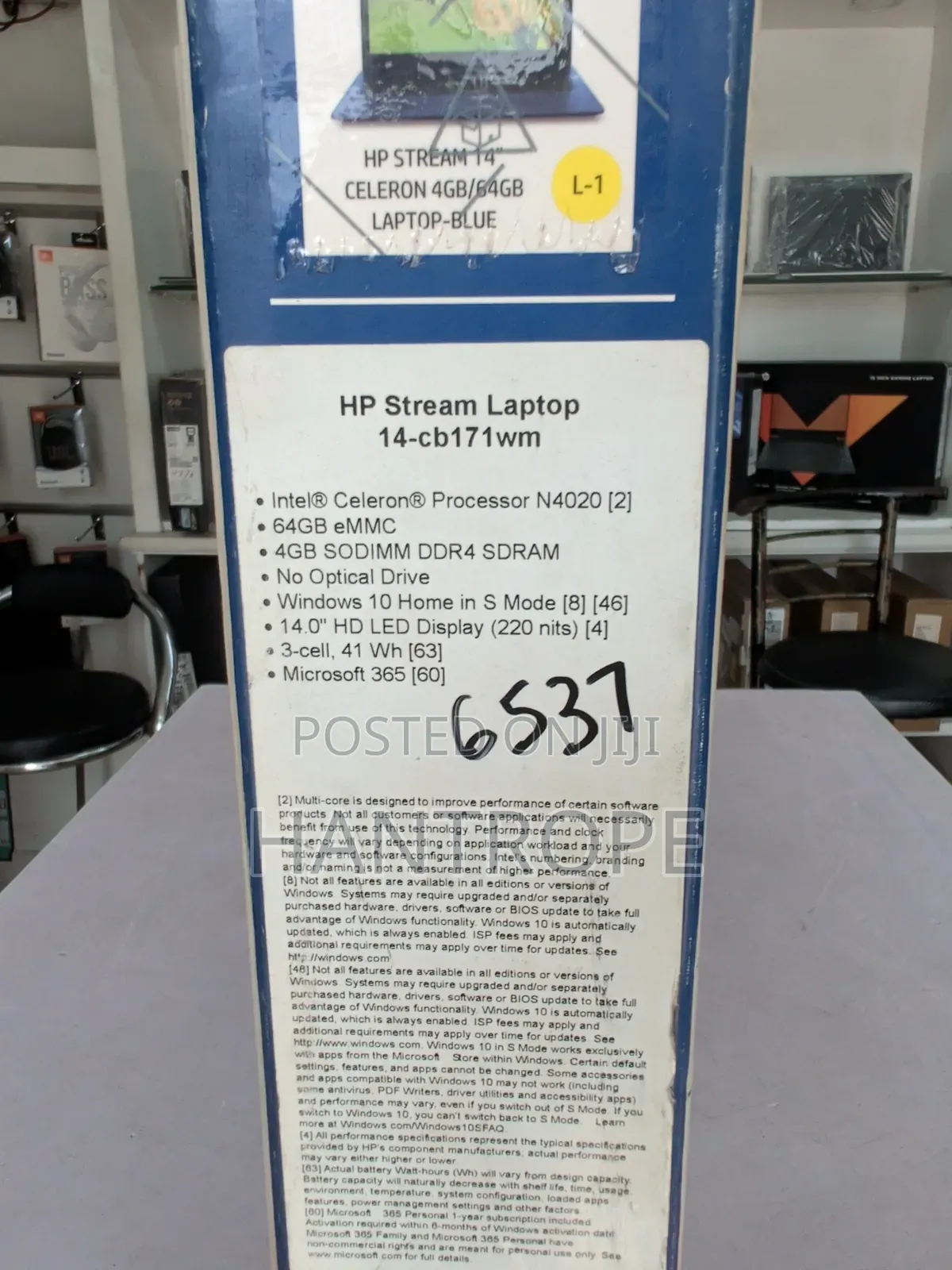 New Laptop HP 14S 4GB Intel Celeron SSD 640GB