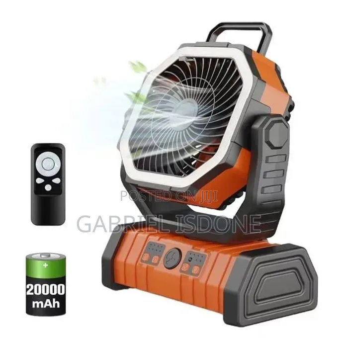 Battery Powered Fan Rechargeable With Led
