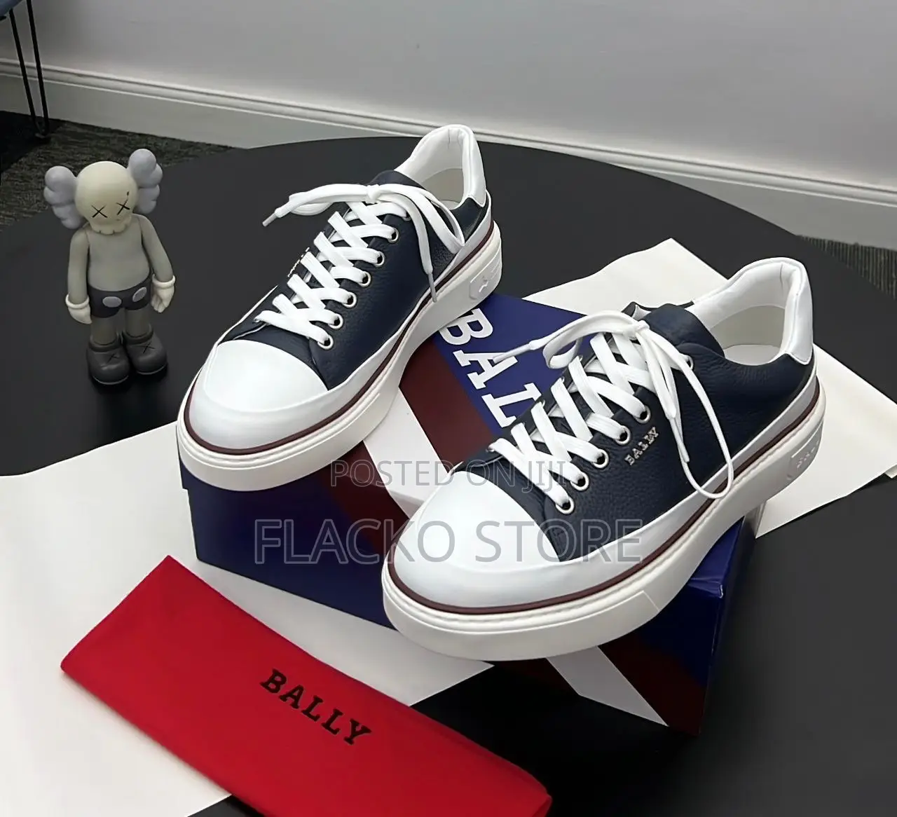 Original Bally Men Leather Sneakers