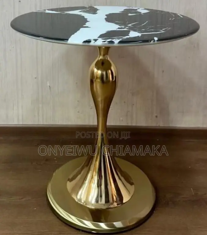 Gold Luxury Marble Top Side Table