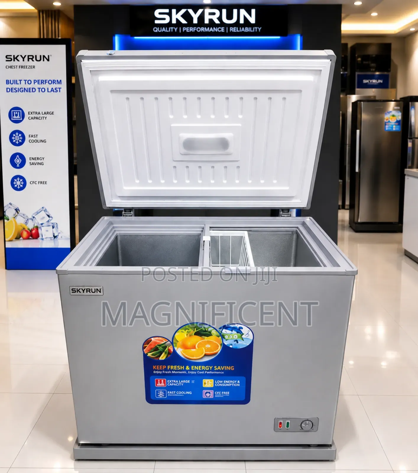 Skyrun 250l Chest Freezer – Fast Cooling Energy Saving Deep Freezer