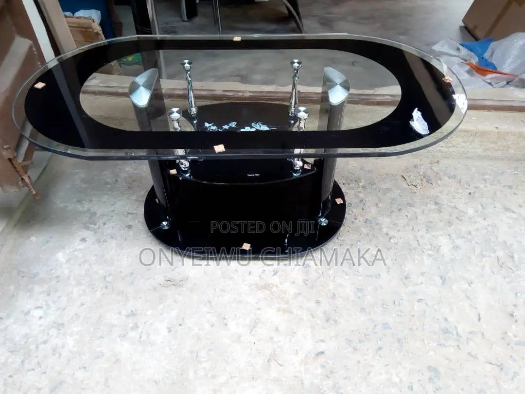 Modern Oval Glass Coffee Table