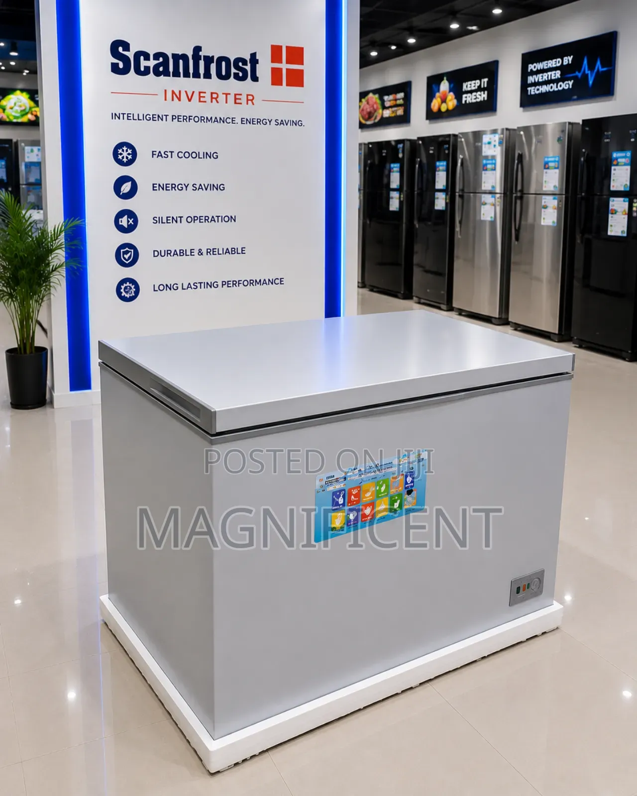 Scanfrost 400l Inverter Chest Freezer – Energy Saving Fast Cooling