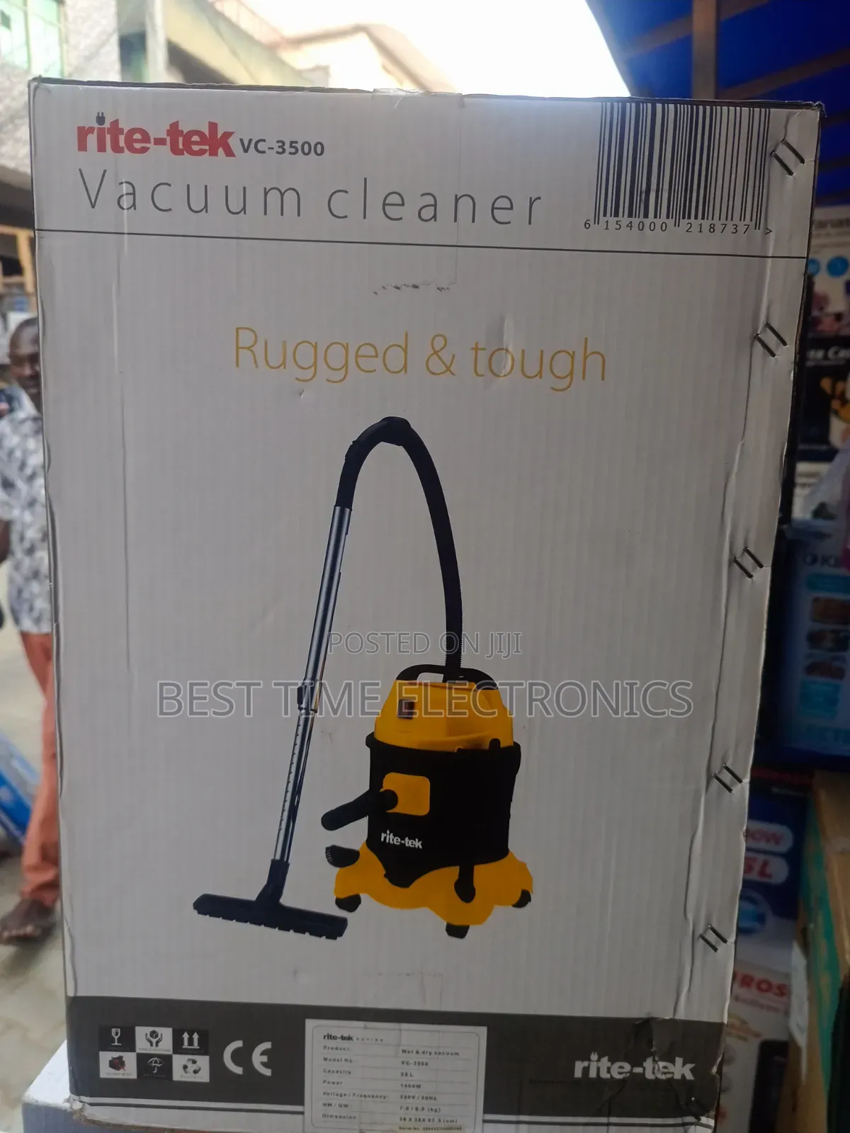 Rite-Tek 25l Wet Dry Electrical Vacuum Cleaner