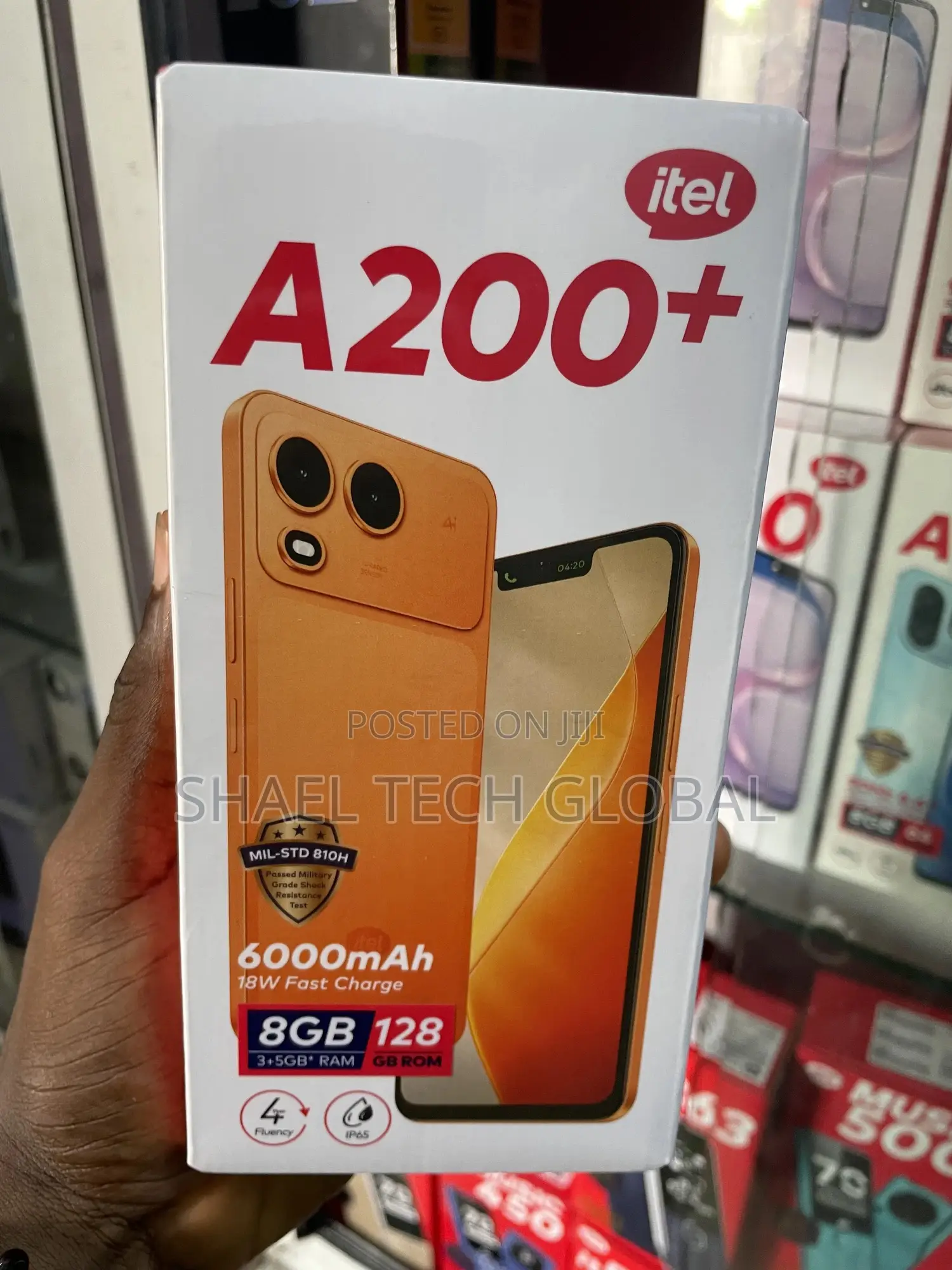 New Itel A200+ 128 GB Black
