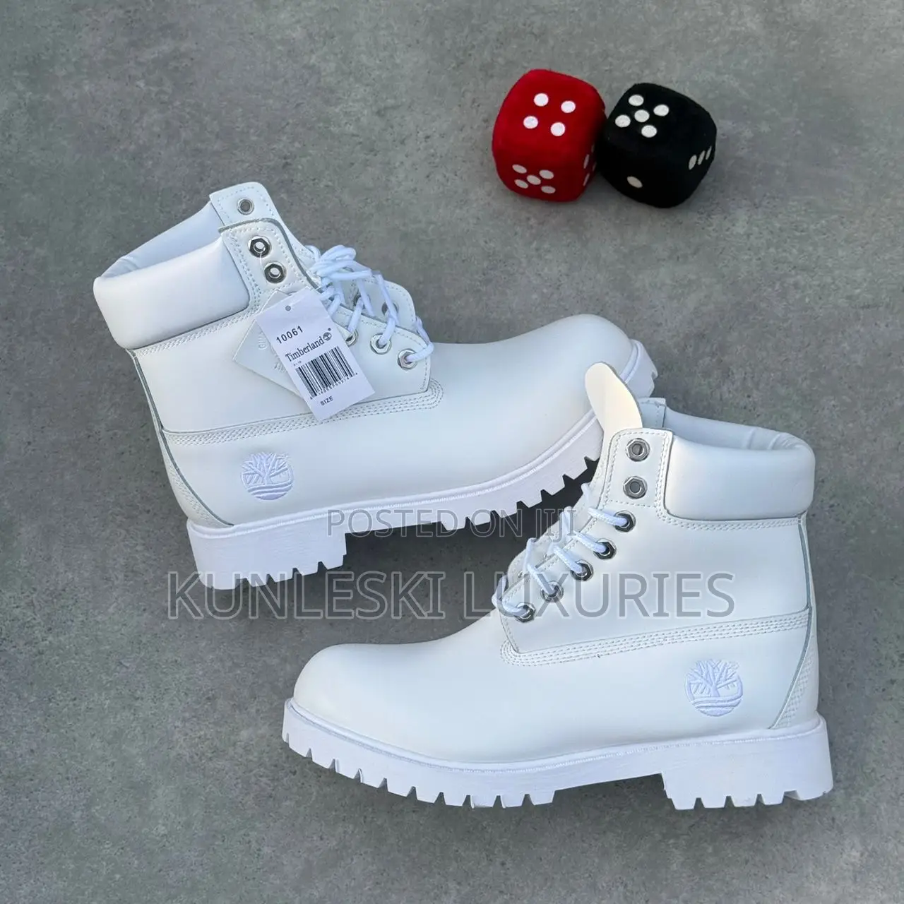 Original Timberland White Leather Boot