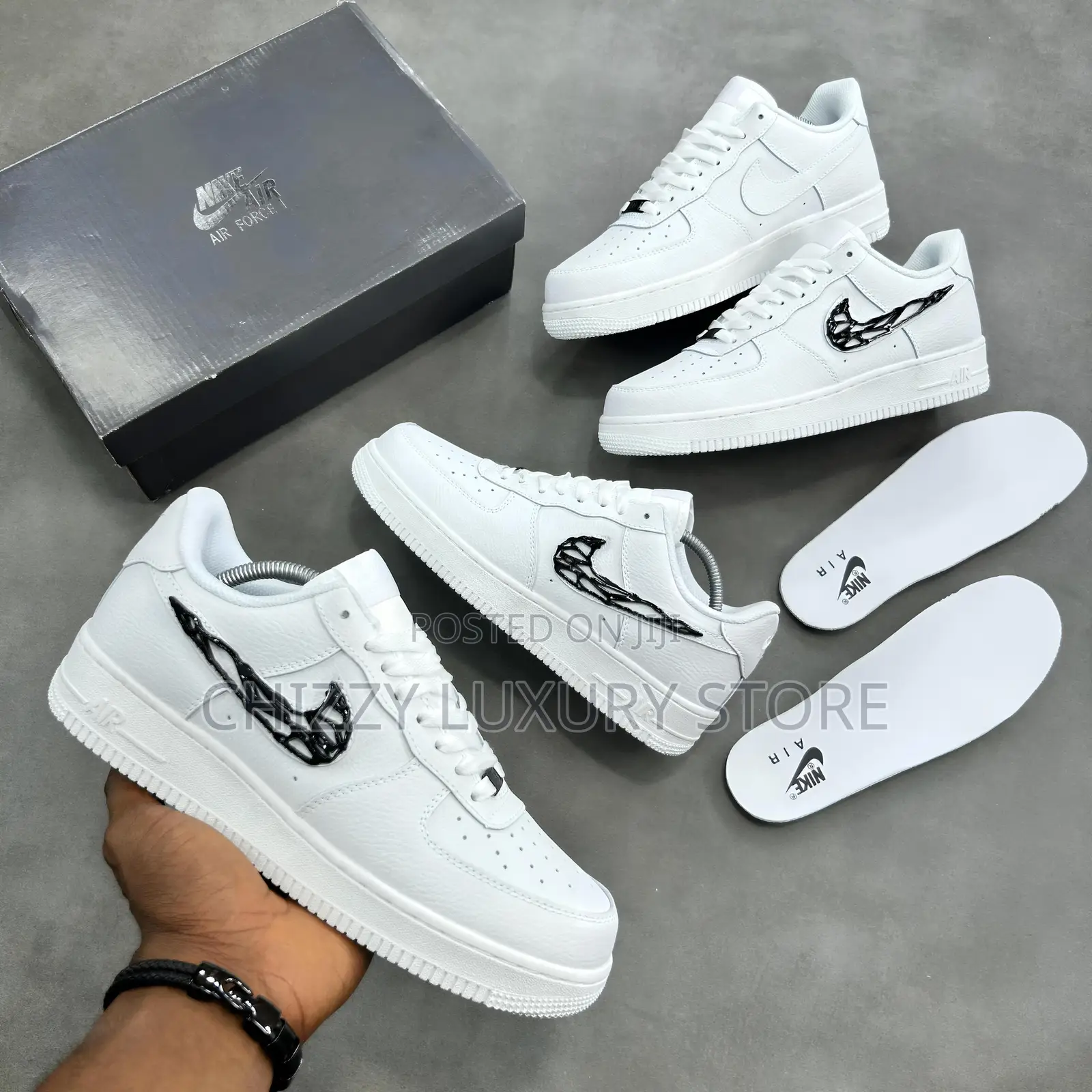 Nike Quality Luxury Men White Sneakers