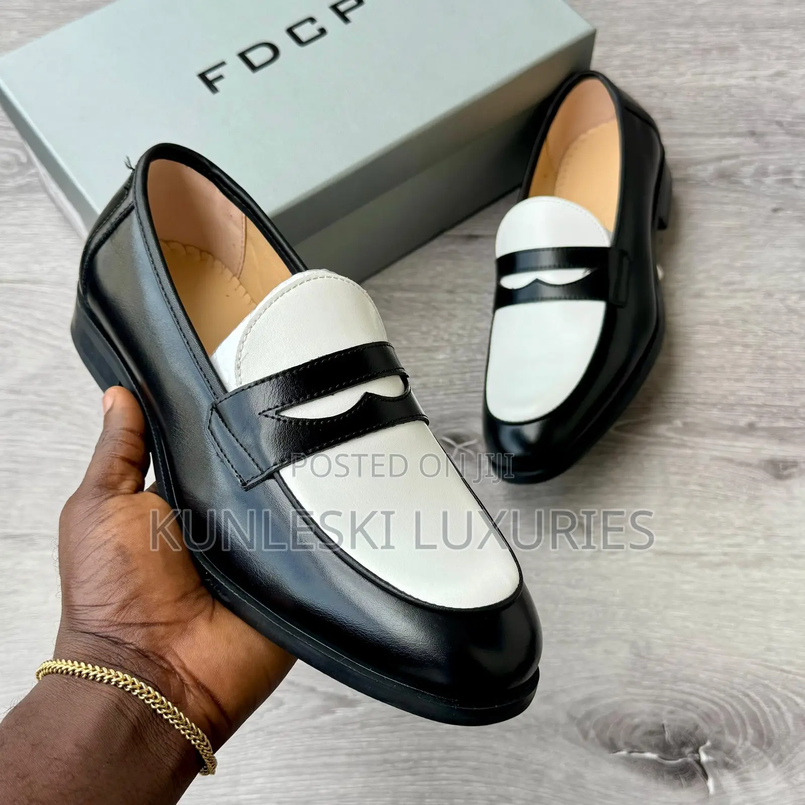 Original FDCP Two—Tone Penny Loafers Shoes