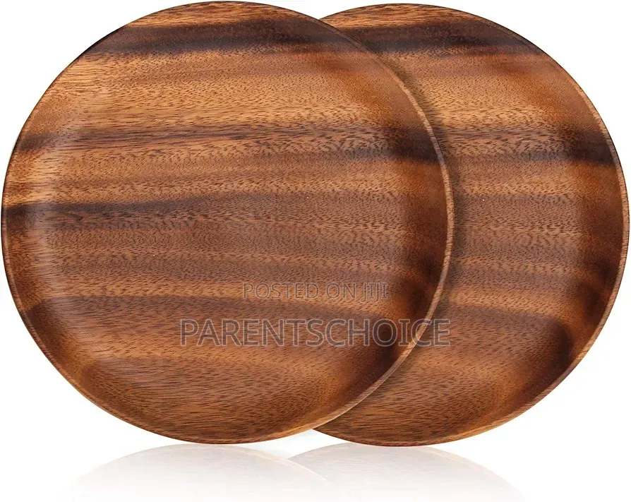 Acacia Wooden Dinner Plate- Small / Big