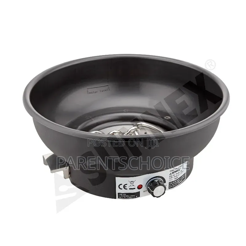 Sunnex Electric Black Chafing Dish With Glass Lid - 6litre