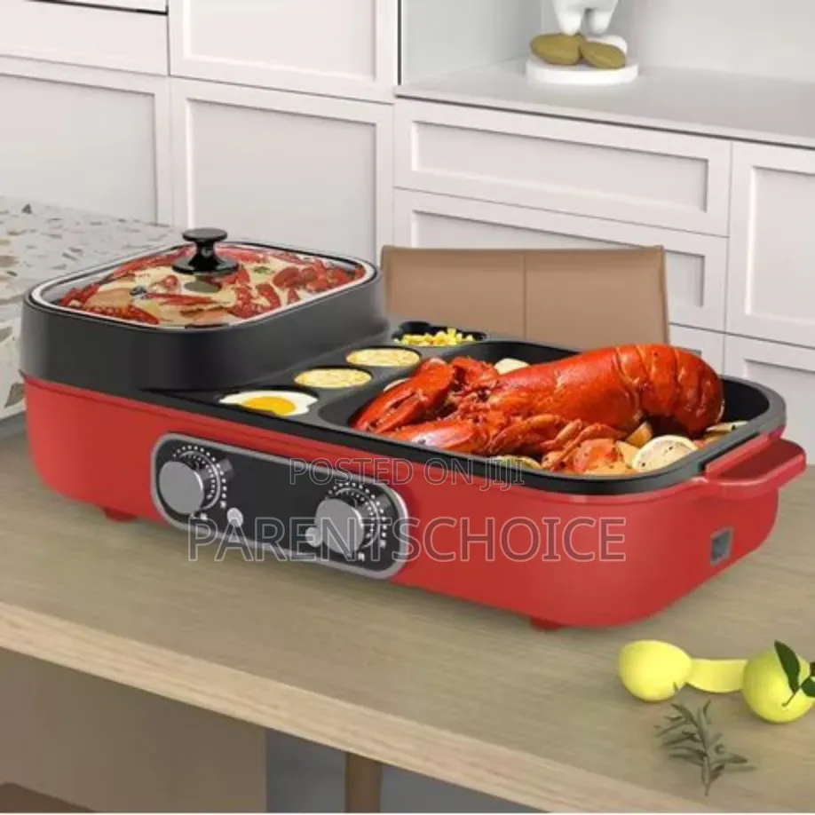 Hoffmans Combined Smart Hot Pot and Grill Fry | Grill -