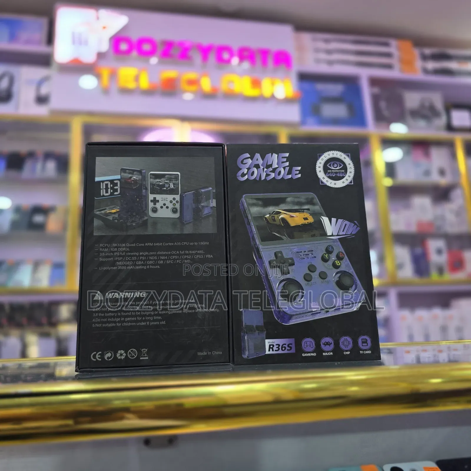 R36s Retro Handheld Game Console With A 3.5-inch Screen And 64gb