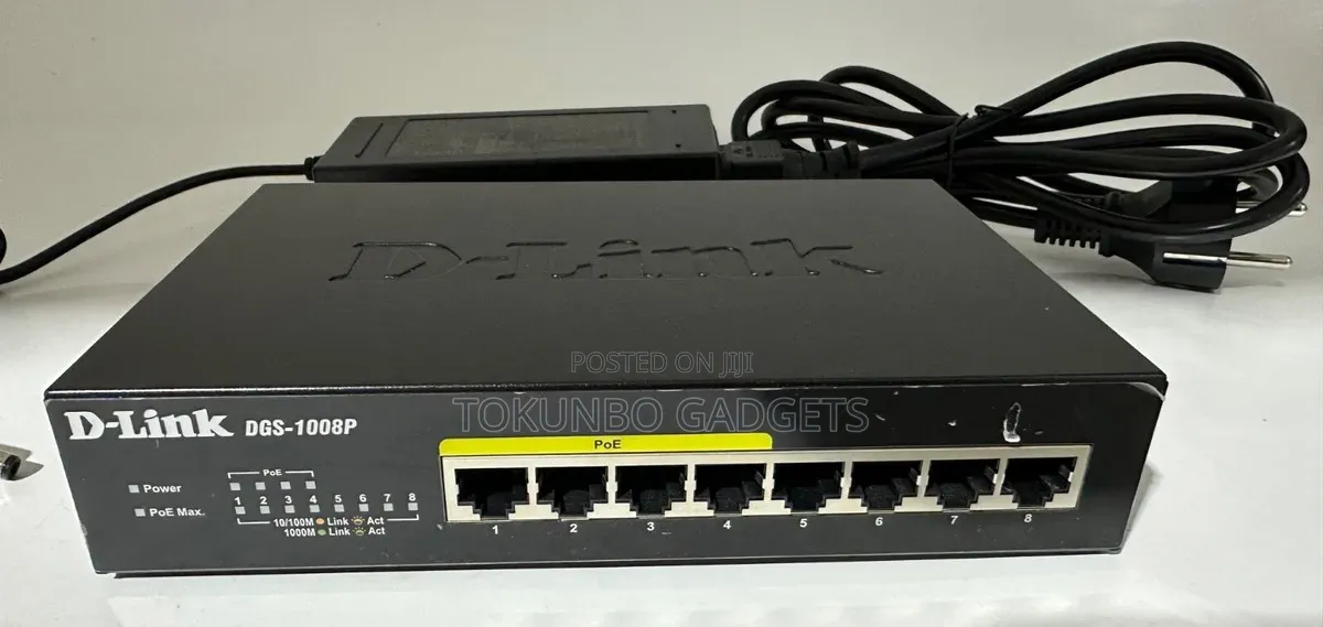 D-Link 8-Port Gigabit Poe Unmanaged Desktop Switch DGS-1008p
