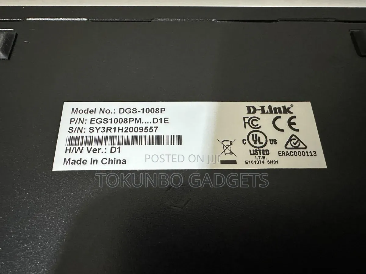 D-Link 8-Port Gigabit Poe Unmanaged Desktop Switch DGS-1008p